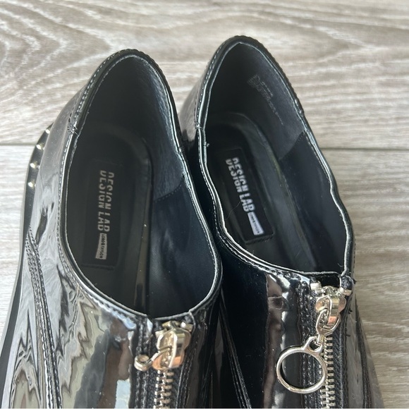 Design Lab Lord & Taylor Remie  Patent Faux Leather Studded Oxford Loafer - Picture 8 of 13